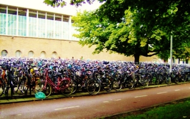 Bike Parks burst to the seams in every corner of Amsterdam in late July.