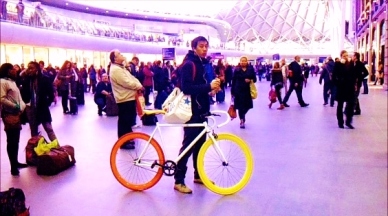 King's Cross Station of cosmopolitan London opens its doors to a cocktail of visitors and their bicycles each year.