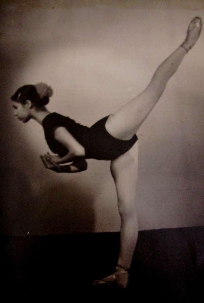Sylvia Armit practices her arabesque aged 14 whilst attending the best ballet school in the country during the late 60's, the Berlin State ballet school.